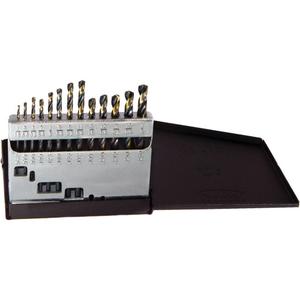 Drillco® Nitro Heavy-Duty Mechanics Length Drill Bit Set - 13, High Speed Steel, Black & Gold