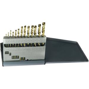 Drillco® USA Heavy-Duty Jobber Length Drill Bit Set - 13, Cobalt, Bronze