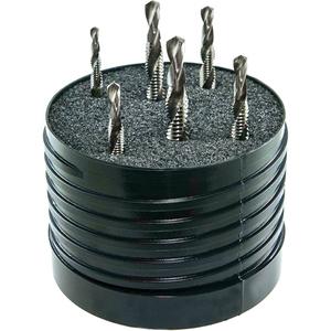 Drillco® Combined Tap & Drill Set - 6, High Speed Steel, Bright