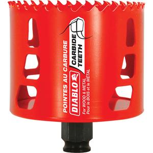 Wood & Metal Hole Saw - 3-1/4", 2-3/8", Carbide