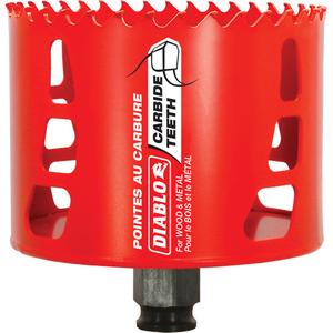 Wood & Metal Hole Saw - 3-1/2", 2-3/8", Carbide