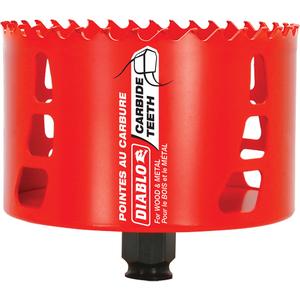 Wood & Metal Hole Saw - 4-1/8", 2-3/8", Carbide