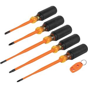 Slim-Tip Insulated Screwdriver Set - 1000 V, 6