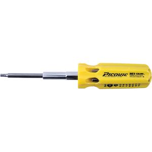 Hex-Calibre™ SAE Multi-Bit Screwdriver - Plastic