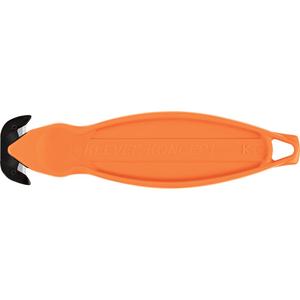 Klever Koncept Knife - Plastic/Steel, 5-3/4", Orange, Carbon Steel, 1-1/2", Plastic