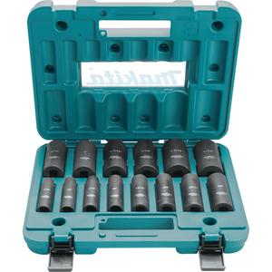 Well Socket Set - 1/2", Impact, Deep, 14, Square