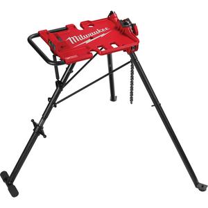 6” Leveling Tripod Chain Vise - 0" - 6", Portable Stand, 49.5", 5.25", '+/- 3 Degrees