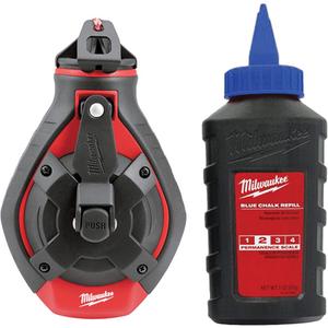 Bold Line Chalk Reel Kit - Plastic, 100', Blue