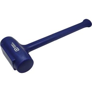 One-Piece Dead Blow Hammer - 1.6 lbs., Smooth, 12-3/4", Blue