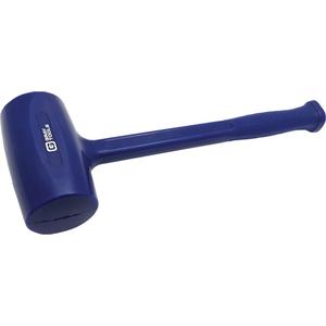 One-Piece Dead Blow Hammer - 3.3 lbs., Smooth, 15-1/4", Blue
