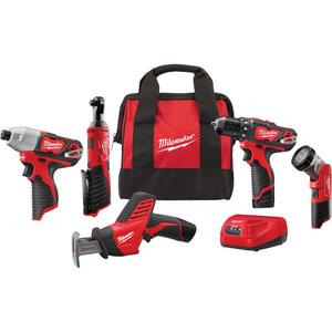 M12™ 5-Tool Combo Kit - 12 V, Lithium-Ion