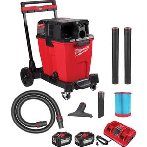M18 Fuel™ Cordless Dual-Battery Wet/Dry Vacuum - 18 V, 12 gal., Lithium-Ion, 3 Year Limited, 2-1/2"