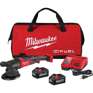 M18 Fuel™ 21mm Random Orbital Polisher Kit - 18 V, Lithium-Ion, 6", 2400 - 4500 RPM, 17.28", 5.32", 2.75"