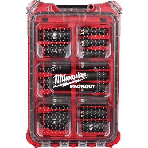 Shockwave Impact Duty™ Packout™ SAE Socket Set - 1/2", Impact, Deep, 15, Lifetime Warranty