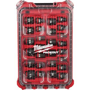 Shockwave Impact Duty™ Packout™ Metric Socket Set - 1/2", Impact, Standard, 27, Lifetime Warranty