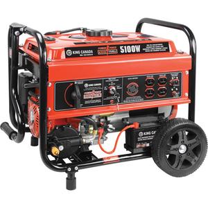 Gasoline/Propane Generator with Electric Start - 15 L, 22", 22-1/2", 25-1/2", 5100 W, 4000 W (Gasoline)/3600 W (Propane), 8 HP, 3750 RPM, 224 CC