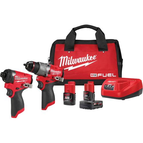 M12 FUEL™ 1/2" Drill Driver & 1/4" Hex Impact Driver Combo Kit - 12 V, Lithium-Ion, (1) M12 FUEL™ 1/2" Drill Driver, (1) M12 FUEL™ 1/4" Hex Impact Driver, (1) M12 REDLITHIUM™ XC 4.0Ah Battery Pack