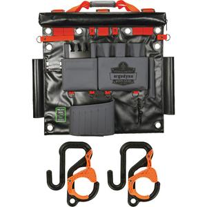 Arsenal 5711 Bucket Truck Tool Board with 2" Locking Aerial Bucket Hooks Kit - Grey, Nylon, 8, ANSI/ISEA 121