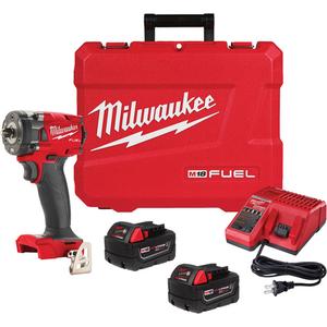 M18 Fuel™ Compact Impact Wrench with Friction Ring Kit - 18 V, 3/8", Lithium-Ion, 0-2400, 250 ft-lbs