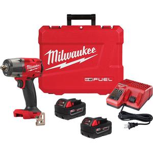M18 Fuel™ Mid-Torque Impact Wrench with Pin Detent Kit - 18 V, 1/2", Lithium-Ion, 0-2575, 650 ft-lbs