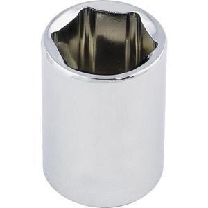 Regular Chrome Socket - 3/8", 1/2", 6, Hand/Standard, Standard, Chrome Vanadium Steel