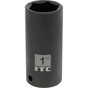 Socket - 1/2", 1-1/8", 6, Impact, Standard