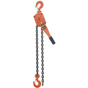 VLP Series Lever Chain Hoist - 6600 lbs. (3 tons), 10', ISO 9001-2000, ASME B30.21, 10 mm, 80, 1