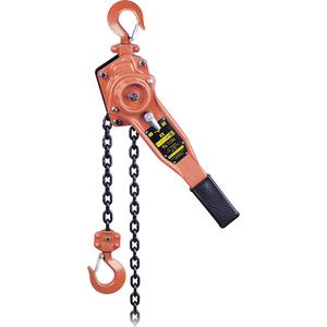KLP-75-10 KLP Series Heavy-Duty Lever Chain Hoist - 1500 lbs. (0.75 tons), 10', 5.6 mm, 11"