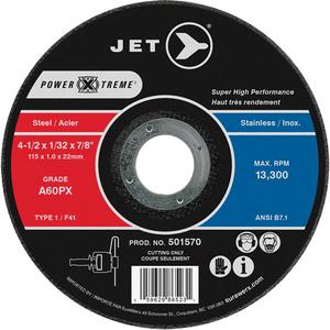 A60PX Power-Xtreme Cut-Off Wheel - 4-1/2", 1/32", 7/8", 13300, 1