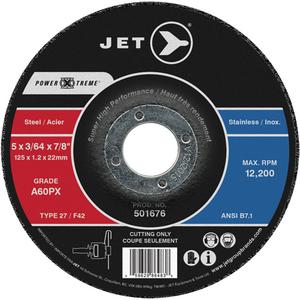 A60PX Power-Xtreme Cut-Off Wheel - 5", 3/64", 7/8", 12200, 27