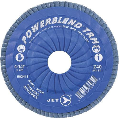 PowerBlend™ Trimmable Flap Disc - Z40, 5", 7/8", Zirconia Alumina, 29, 12250 RPM