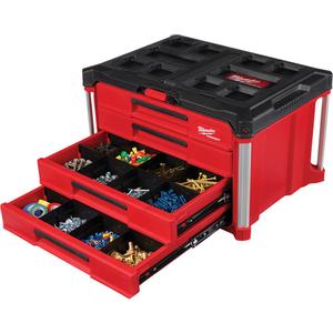 PackOut™ 4-Drawer Tool Box - Red, 16-3/10", 22-1/5", 14-3/10"
