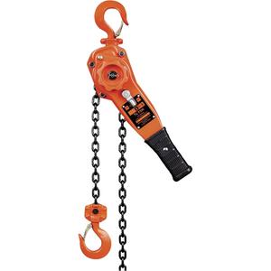 KLP Series Lever Chain Hoists - 1500 lbs. (0.75 tons), 5', Steel, 42 lb, 5.6 mm, ISO 9001-2008 Certified Factory, ASME B30.16 standards, Heavy Duty