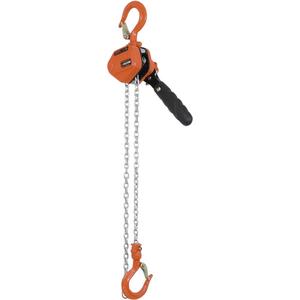 KLP-25-5 KLP Series Lever Chain Hoists - 500 lbs. (0.25 tons), 5', Steel, 44 lb, 3.2 mm