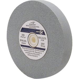 GC675M Bench Grinding Wheels - 6", 3/4", 1", 4138, Silicon Carbide, Grinding, Non-Ferrous Materials, Tungsten Carbide, GC80 - Medium, Bench Grinders
