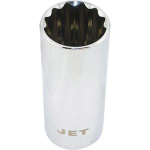 Chrome Socket - 1/2", 16 mm, 12, Hand/Standard, Deep, ANSI, CDA39-GP-12b, GGG-W-641E, Chrome, Chrome Vanadium, Deep