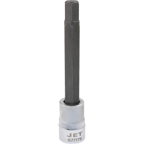 Extra-Long Bit Sockets - Hex, 3/8", 9 mm, 4", ANSI, CDA39-GP-12b, GGG-W-641E, Matte, S2 Steel, Long