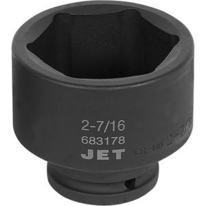 Socket - 3/4", 2-7/16", 6, Impact, Standard, ANSI, GGG-W-660A, Black Phosphate, Chrome Molybdenum, Regular