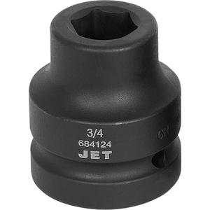 Socket - 1", 3/4", 6, Impact, Standard, ANSI, GGG-W-660A, Black Phosphate, Chrome Molybdenum, Regular