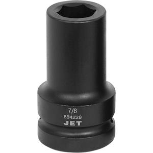 Socket - 1", 7/8", 6, Impact, Deep, ANSI, GGG-W-660A, Black Phosphate, Chrome Molybdenum, Deep
