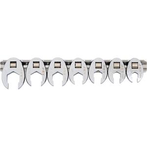 CFW3807-6 Crowfoot Wrench Set - 3/8", 7, Chrome Vanadium, SAE, 3/8"; 7/16"; 1/2"; 9/16"; 5/8"; 11/16"; 3/4"