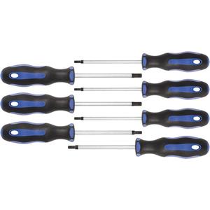 JTSD-7TS Screwdriver Set - 7, Non Magnetic, Ergonomic, SVCM Steel, Round, T10; T15; T20; T25; T27; T30; T40 x 4"