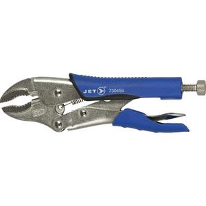 J7WRG Curved Jaw Locking Pliers - 7", Curved Jaw, Dual Moulded Non-Slip TPR, Quick Release Lever, 9254 Alloy Steel, Chrome Molybdenum, Nickel Plated