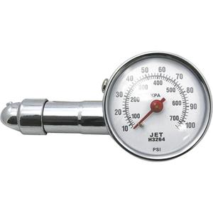 Dial Type Tire Pressure Gauges - 10 to 100 PSI