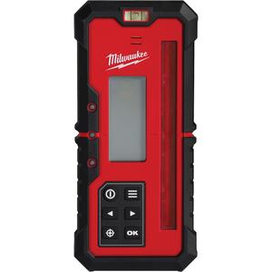 Red Exterior Dual Slope Rotary Laser Receiver - (1) 3714 Red Exterior Dual Slope Rotary Laser Receiver; (1) Rotary Receiver Clamp; (2) AA Batteries, 4000' Diameter, 2 Years