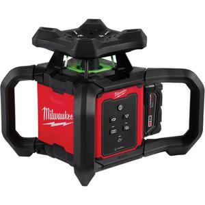 M18™ Green Interior Rotary Laser Level Kit with Remote/Receiver & Wall Mount Bracket - 2, 1000' (304.8 m), (1) M18™ Green Interior Rotary Laser; (1) Laser Remote/Receiver; (1) Wall Mount; (1) Remote/Receiver Clamp; (1) M18™ XC 3