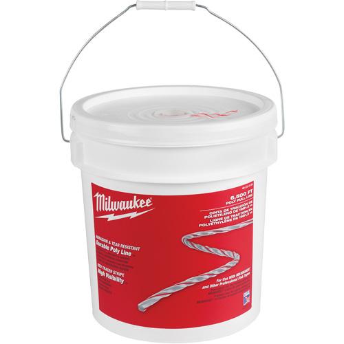 Poly Pull Line - 6500', Plastic, Milwaukee® & Other Professional Fish Tapes, 210 lbs.