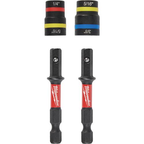 Shockwave Impact Duty™ Quik-Clear™ 2-in-1 Nut Driver Set - 3/8"/1/4"/5/16", 2-1/2", Magnetic