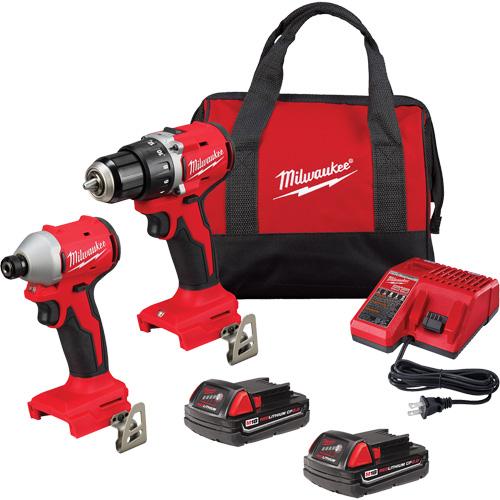 M18™ Compact Brushless ½” Drill Driver & ¼” Hex Impact Driver Combo Kit - 18 V, Lithium-Ion