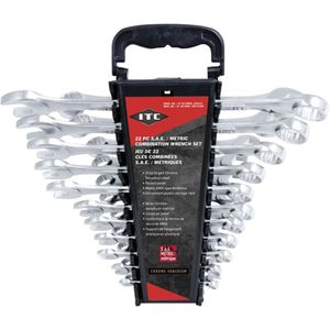 ICW-22SM Wrench Set - 010-LXDZ246 - 22, Imperial and Metric, Combination